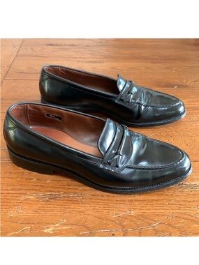Allen Edmonds Barrington Leather Dress Loafers Men’s Black Shoes Size 9.5 D